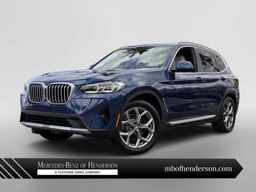 Blue 2022 BMW X3 xDrive30i