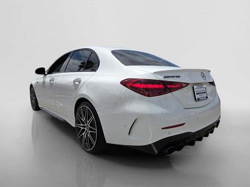 Polar White 2023 Mercedes-Benz AMG C 43 Base 4MATIC
