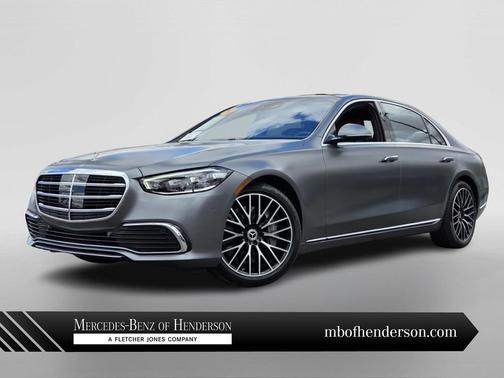 Gray 2022 Mercedes-Benz S-Class S 580 4MATIC
