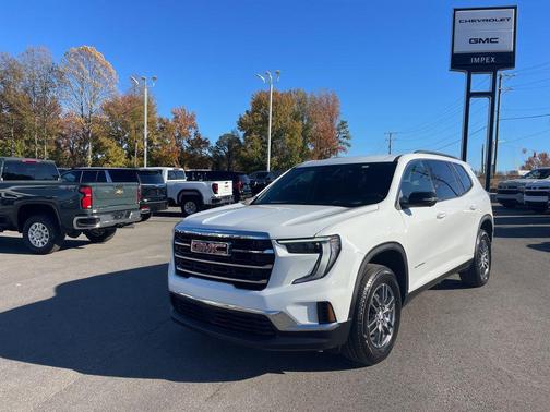 White 2025 GMC Acadia FWD Elevation