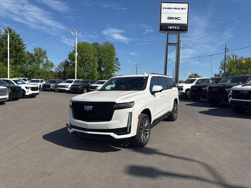 Crystal White Tricoat 2024 Cadillac Escalade ESV Sport