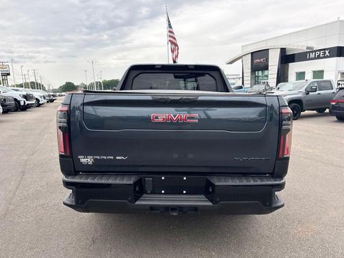 Deep Ocean Metallic 2026 GMC Sierra EV Extended Range Elevation