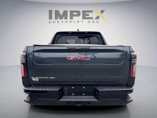 Deep Ocean Metallic 2026 GMC Sierra EV Extended Range Elevation