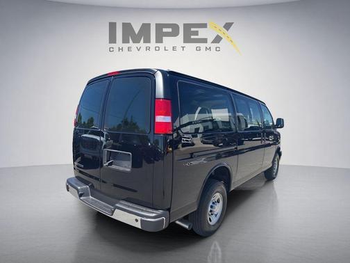 Black 2026 Chevrolet Express 3500 3500 Extended Wheelbase, WT, RWD
