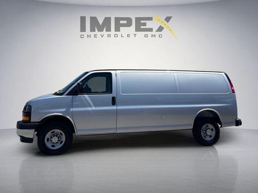 Gray 2026 Chevrolet Express 3500 3500 Extended Wheelbase, WT, RWD