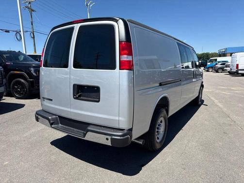 Gray 2026 Chevrolet Express 3500 3500 Extended Wheelbase, WT, RWD
