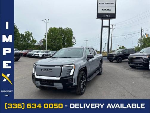 Thunderstorm Gray 2025 GMC Sierra EV Max Range Denali
