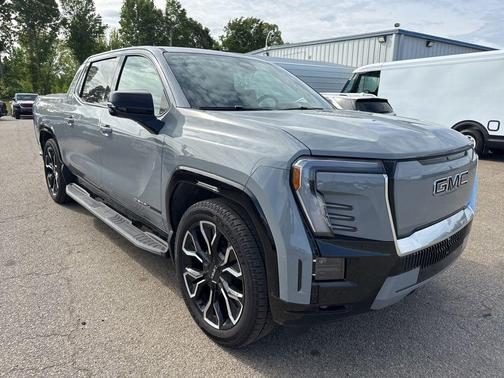 Thunderstorm Gray 2025 GMC Sierra EV Max Range Denali