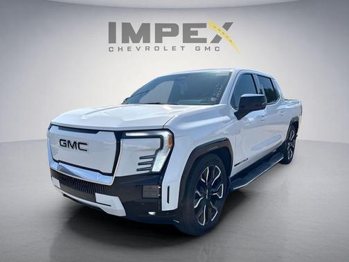Summit White 2025 GMC Sierra EV Max Range Denali
