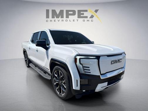 Summit White 2025 GMC Sierra EV Max Range Denali