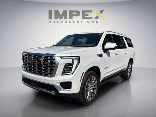 White Frost Tricoat 2025 GMC Yukon XL Denali