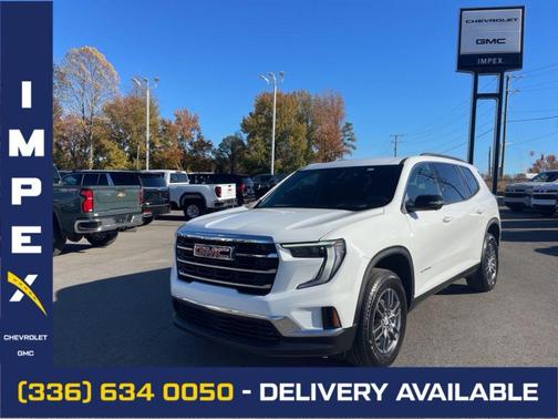 Summit White 2025 GMC Acadia AWD Elevation