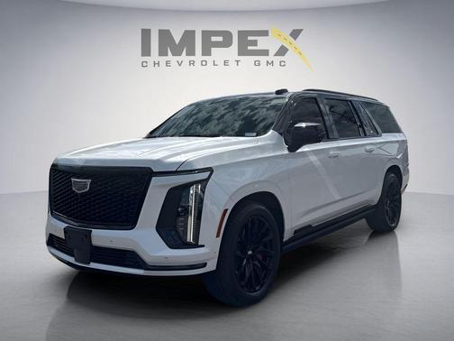 Crystal White Tricoat 2025 Cadillac Escalade ESV Sport Platinum