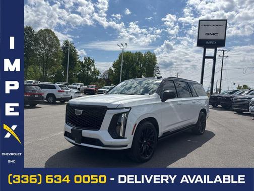 Crystal White Tricoat 2025 Cadillac Escalade ESV Sport Platinum