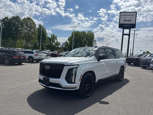 Crystal White Tricoat 2025 Cadillac Escalade ESV Sport Platinum
