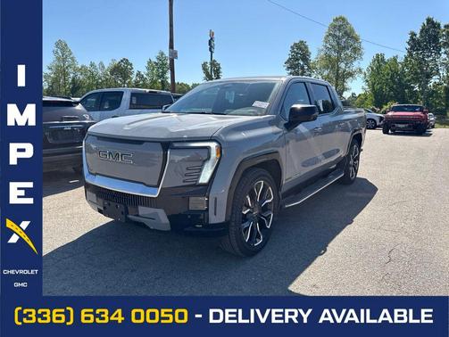 Thunderstorm Gray 2025 GMC Sierra EV Max Range Denali