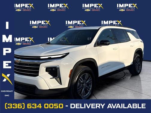 Summit White 2026 Chevrolet Traverse LT