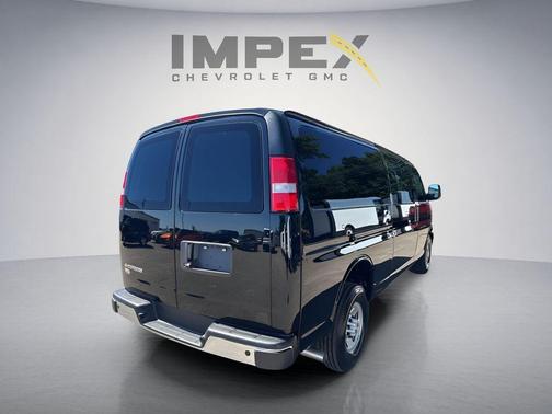 Black 2026 Chevrolet Express 3500 3500 Extended Wheelbase, WT, RWD