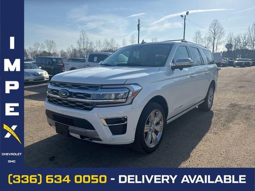 Star White Metallic Tri-Coat 2024 Ford Expedition Max Platinum