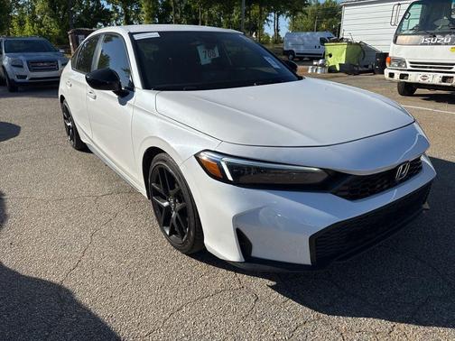 Platinum White Pearl 2025 Honda Civic Sport