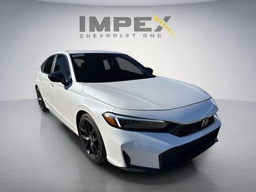 Platinum White Pearl 2025 Honda Civic Sport