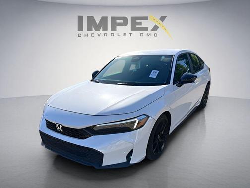 Platinum White Pearl 2025 Honda Civic Sport