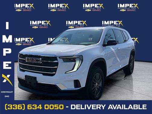 Summit White 2025 GMC Acadia FWD Elevation