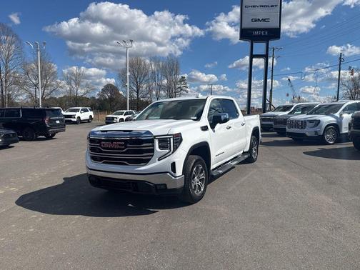 Summit White 2025 GMC Sierra 1500 SLT