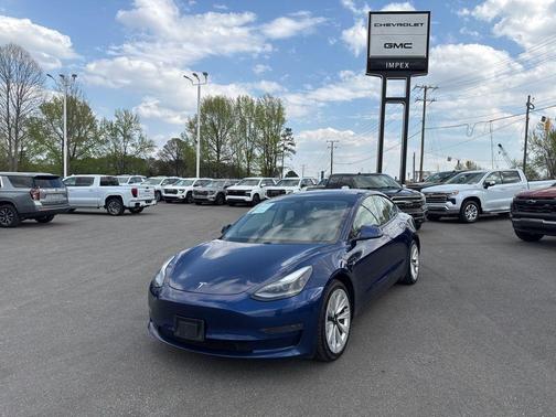 Deep Blue Metallic 2021 Tesla Model 3 Standard Range Plus