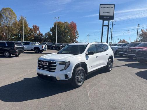 White 2025 GMC Acadia FWD Elevation