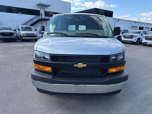Gray 2026 Chevrolet Express 3500 3500 Extended Wheelbase, WT, RWD