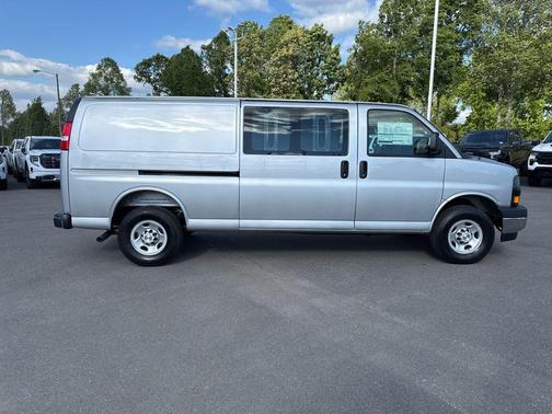 Gray 2026 Chevrolet Express 3500 3500 Extended Wheelbase, WT, RWD