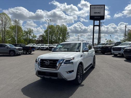 Aspen White Tricoat 2024 Nissan Armada Platinum 4WD