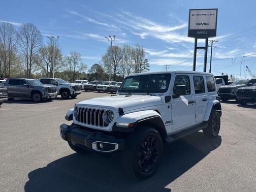 Bright White Clearcoat 2025 Jeep Wrangler 4xe Sahara