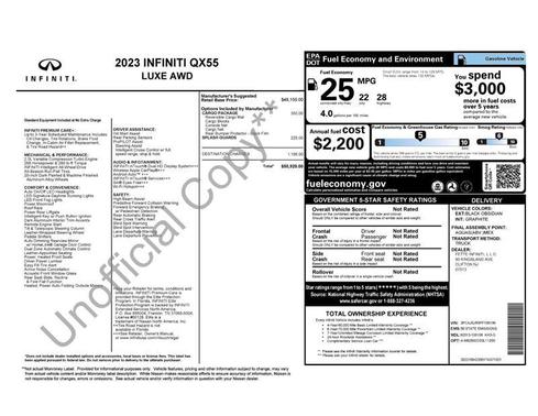 2023 INFINITI QX55 LUXE