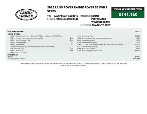 2023 Land Rover Range Rover P530 SE