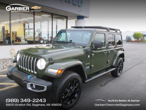 Sarge Green Clearcoat 2023 Jeep Wrangler 4xe Sahara