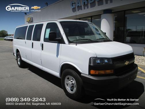 Summit White 2024 Chevrolet Express 3500 RWD 3500 Extended Wheelbase LS
