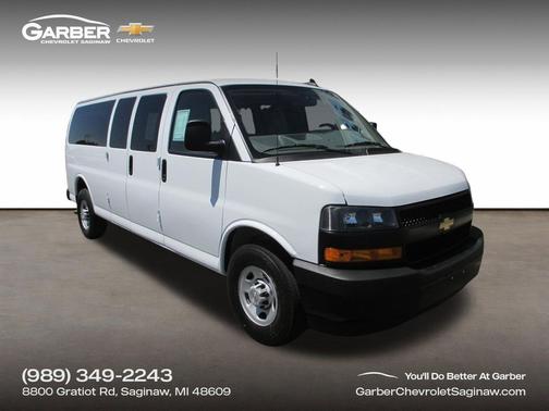 Summit White 2024 Chevrolet Express 3500 RWD 3500 Extended Wheelbase LS