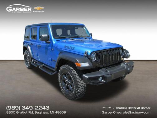 Hydro Blue Pearlcoat 2022 Jeep Wrangler Willys