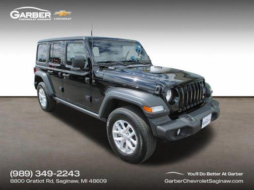 Black Clearcoat 2023 Jeep Wrangler Sport S