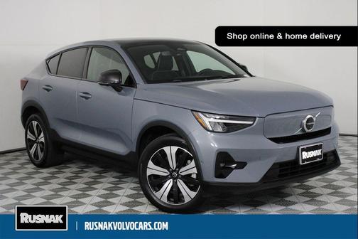 Thunder Gray Metallic 2023 Volvo C40 Recharge Pure Electric Twin Plus