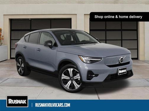 Thunder Gray Metallic 2023 Volvo C40 Recharge Pure Electric Twin Plus