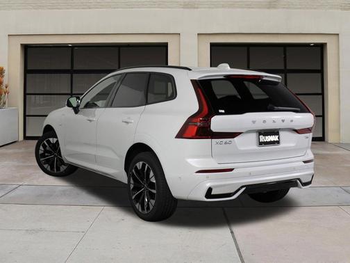 Crystal White Metallic 2026 Volvo XC60 Plug-In Hybrid Plus, T8 AWD Electric/Gasoline, Dark