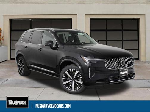 Onyx Black Metallic 2026 Volvo XC90 Plug-In Hybrid Core, T8 AWD, Electric/Gasoline, Bright, 7 Seats