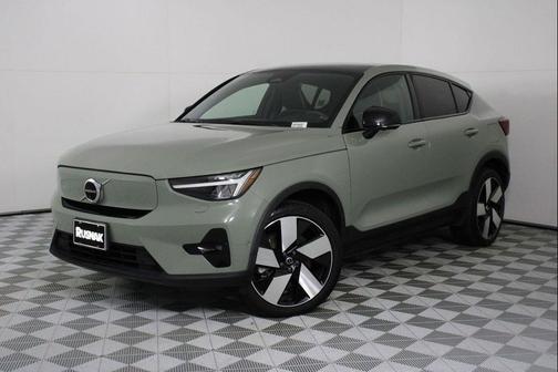 Sage Green Metallic 2023 Volvo C40 Recharge Pure Electric Twin Ultimate