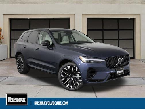 Denim Blue Metallic 2026 Volvo XC60 Plug-In Hybrid Ultra, T8 AWD Electric/Gasoline, Dark