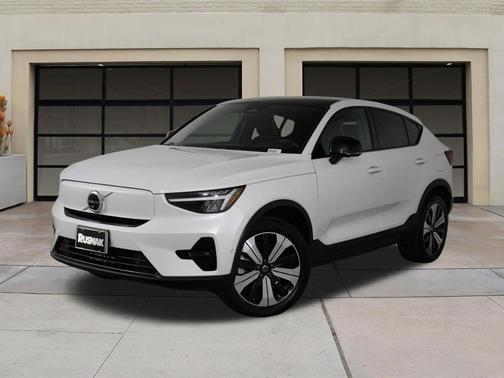 Crystal White Metallic 2023 Volvo C40 Recharge Pure Electric Twin Plus