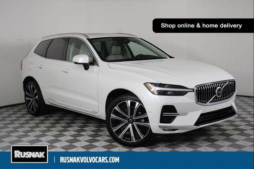 Crystal White Metallic 2023 Volvo XC60 Ultimate Bright Theme