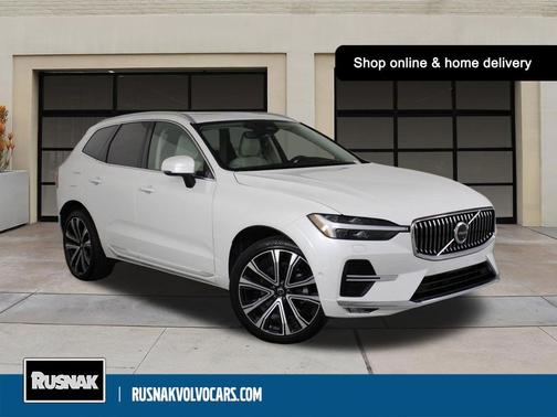 Crystal White Metallic 2023 Volvo XC60 Ultimate Bright Theme